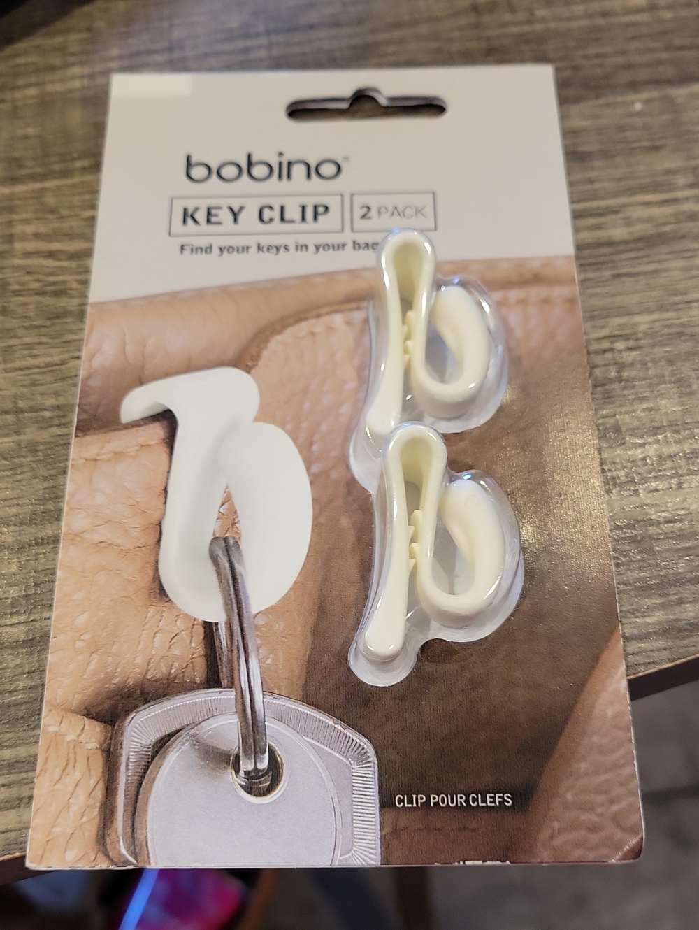 5 For 25.00 /bobino Pkg Of 2 Key Clips,NWT